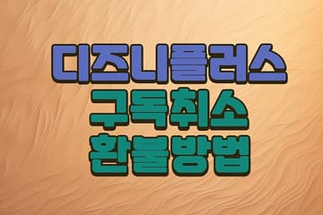 디즈니플러스연간환불